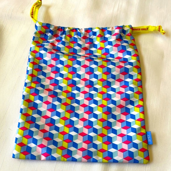 Ipsy geometric Power moves Drawstring glam Bag - Picture 1 of 7